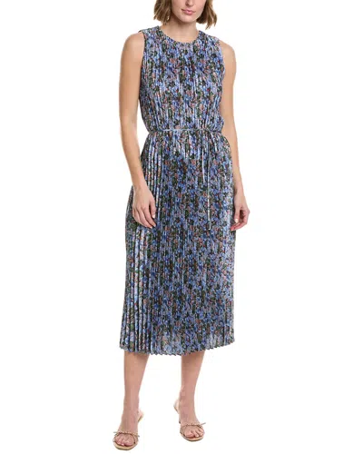 Vince Pintuck Dress In Blue