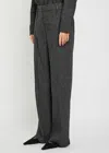 Vince Pintuck Woven Trousers In Gray