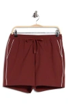 Vince Piped Swim Shorts In Multi