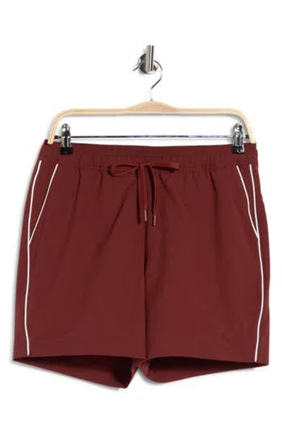 Vince Piped Swim Shorts In Multi
