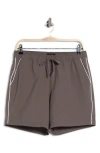 Vince Piped Swim Shorts In Multi