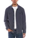 Vince Pique Shirt Jacket In Blue