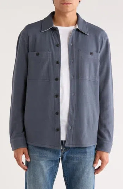 VINCE VINCE PIQUÉ SHIRT JACKET