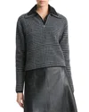 Vince Plaid 1/2-zip Wool & Cashmere-blend Pullover