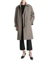 Vince Plaid Car Coat In Multi