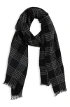 Vince Plaid Cashmere Scarf