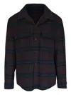 Vince Splittable Wool Blend Shirt Jacket In Multi