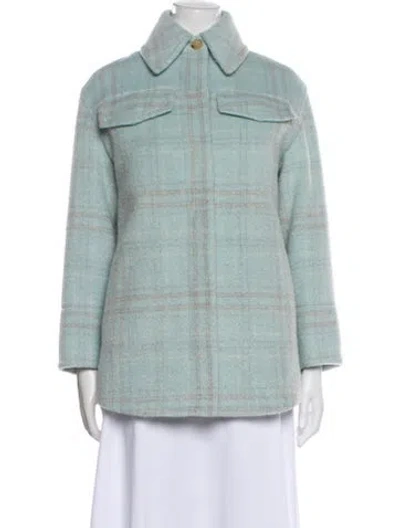 Pre-owned Vince Plaid Print Jacket In Multi
