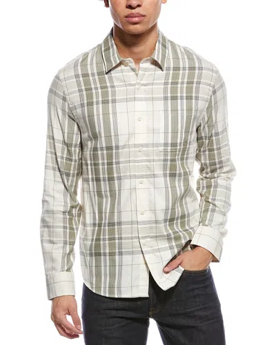 Vince Plaid Shirt In Brown
