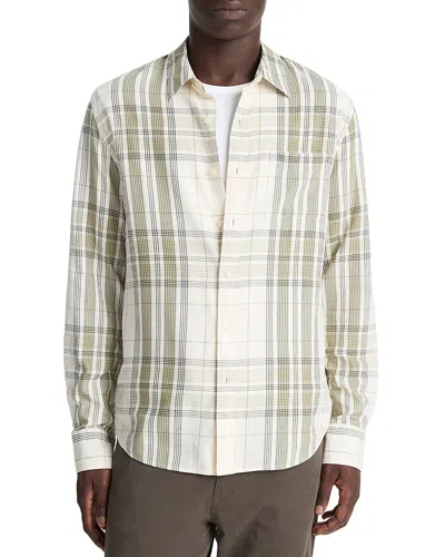VINCE PLAID SHIRT JACKET