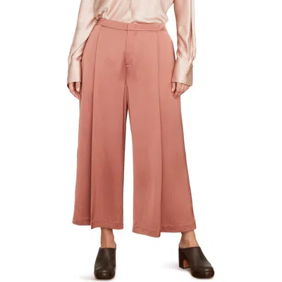 VINCE VINCE PLEAT FRONT CROP WIDE LEG PANTS