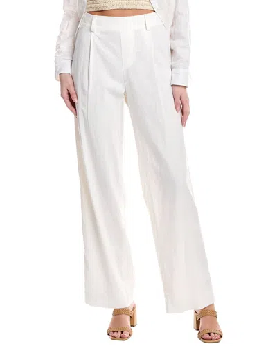 VINCE VINCE PLEAT FRONT LINEN-BLEND PULL-ON PANT