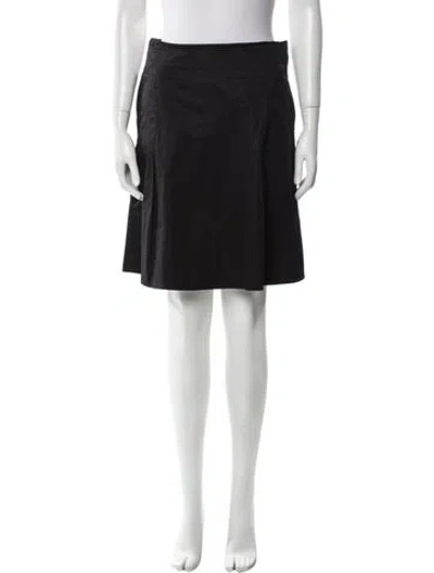 Pre-owned Vince Pleated Accents Knee-length Skirt In Black