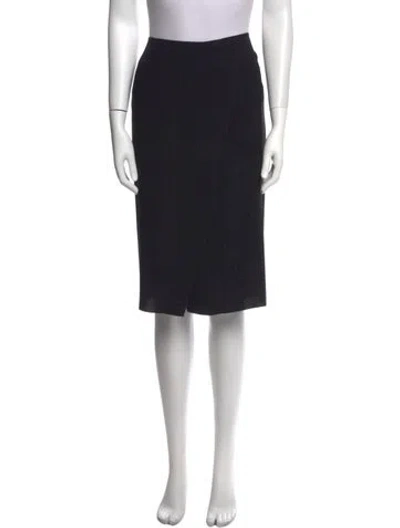 Pre-owned Vince Pleated Accents Knee-length Skirt In Black
