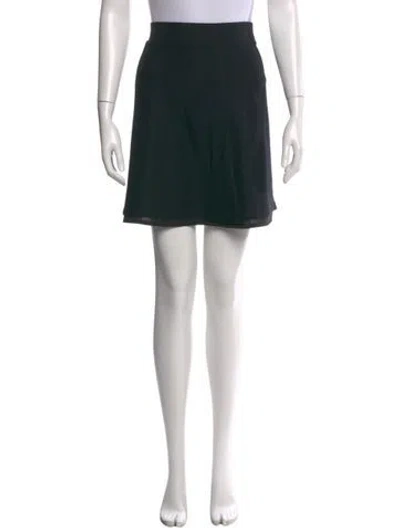Pre-owned Vince Pleated Accents Knee-length Skirt In Black