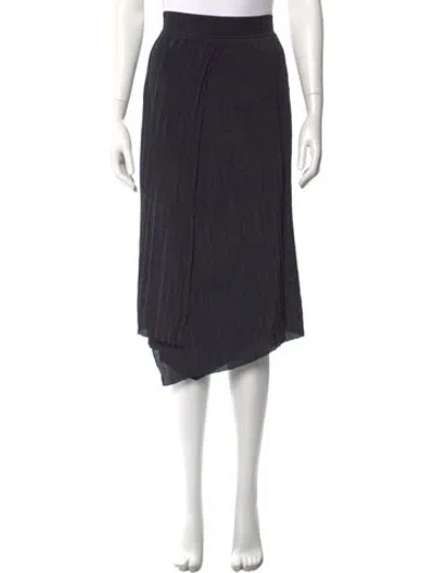 Pre-owned Vince Pleated Accents Knee-length Skirt In Black