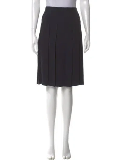 Pre-owned Vince Pleated Accents Knee-length Skirt In Gray
