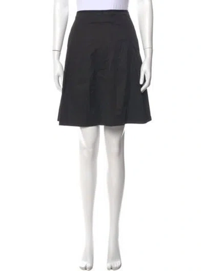 Pre-owned Vince Pleated Accents Knee-length Skirt In Gray