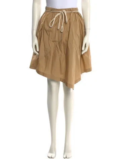 Pre-owned Vince Pleated Accents Knee-length Skirt In Neutral