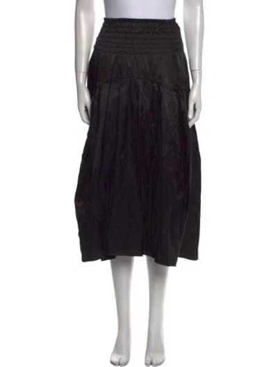 Pre-owned Vince Pleated Accents Midi Length Skirt In Multi