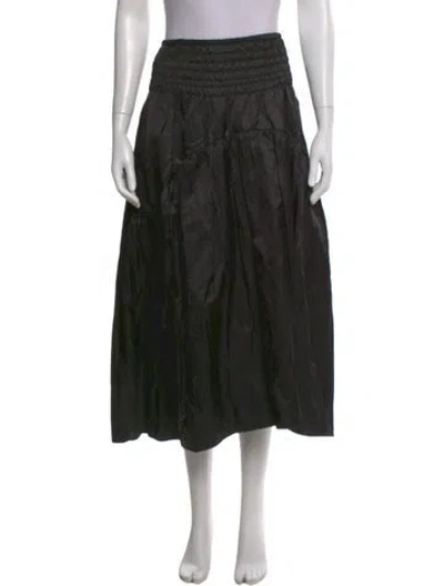 Pre-owned Vince Pleated Accents Midi Length Skirt In Multi