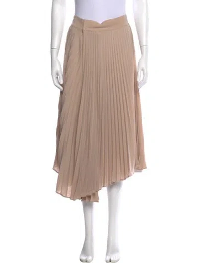 Pre-owned Vince Pleated Accents Midi Length Skirt In Neutral