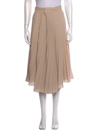 Pre-owned Vince Pleated Accents Midi Length Skirt In Neutrals