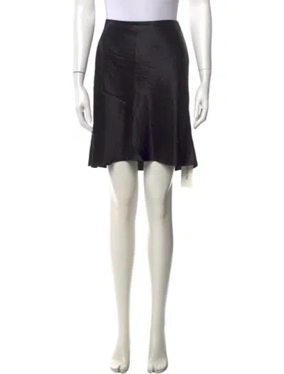 Pre-owned Vince Pleated Accents Mini Skirt In Black