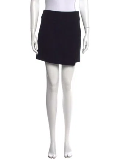 Pre-owned Vince Pleated Accents Mini Skirt In Black