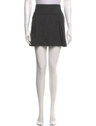 Pre-owned Vince Pleated Accents Mini Skirt In Gray