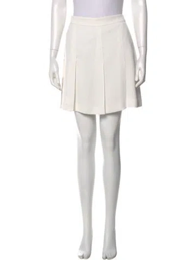 Pre-owned Vince Pleated Accents Mini Skirt In Gray