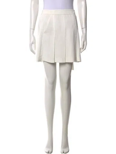 Pre-owned Vince Pleated Accents Mini Skirt In Gray