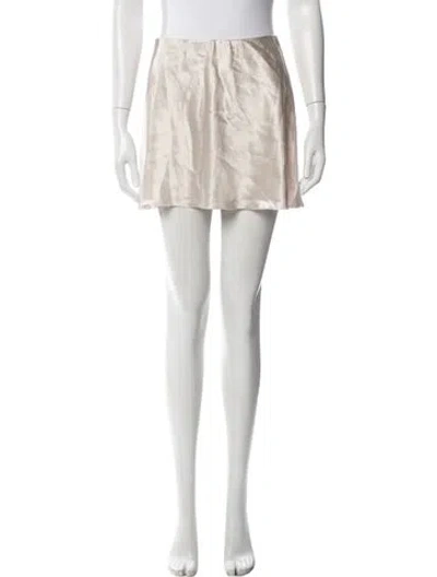 Pre-owned Vince Pleated Accents Mini Skirt In Gray