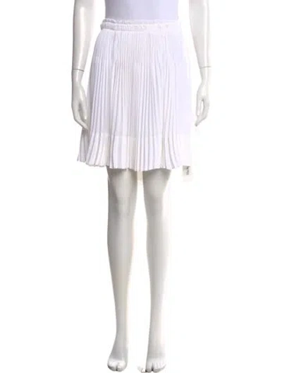 Pre-owned Vince Pleated Accents Mini Skirt In White