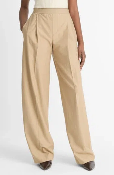 VINCE VINCE PLEATED ELASTIC WAIST PANTS
