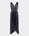 Vince Pleated Hand-smocked Midi Dress In Mauve Thistle