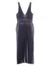 Vince Hand Smocked Pleated Sleeveless Dress In Mauve Thistle