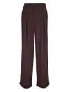 Vince Womens Mocha Pleated Wide-leg Stretch-woven Trousers In Brown