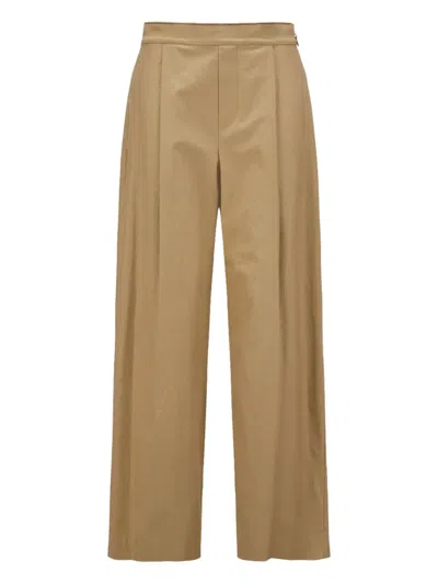 Vince Pleated Trousers In Brown