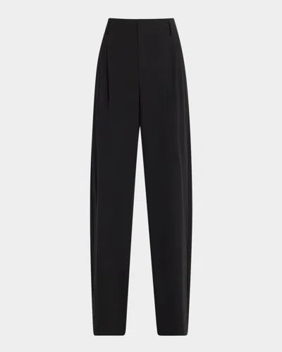 VINCE PLEATED WIDE-LEG TROUSERS