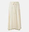 Vince Gestufter Plisseerock In Beige