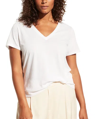 Vince Plus Essential V-neck T-shirt In White