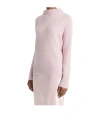 Vince Boiled Cashmere Turtleneck Pullover In Pink