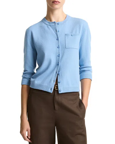 Vince Pocket Cardigan In Blue