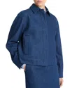 Vince Twill Jacket In Indigo