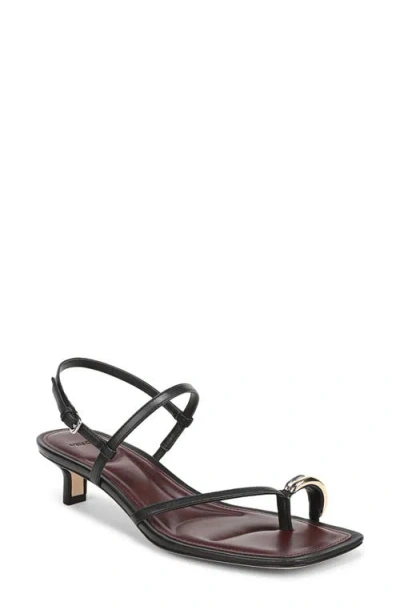 Vince Polli Kitten Heel Sandal In Black