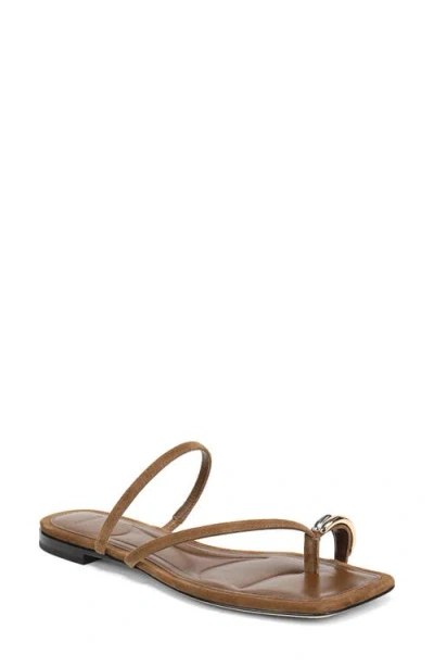 Vince Polli Toe Loop Sandal In Brown