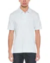 Vince Birdseye Wool-blend Polo Shirt In Blue