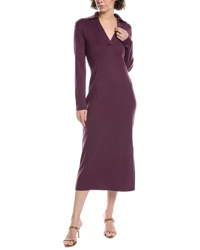 Vince Polo Sheath Dress In Purple