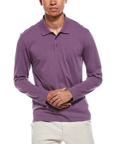 Vince Polo Shirt In Purple